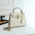 MILAN BAG - GREY White / Standard (25cm) - Totes Luxe UK